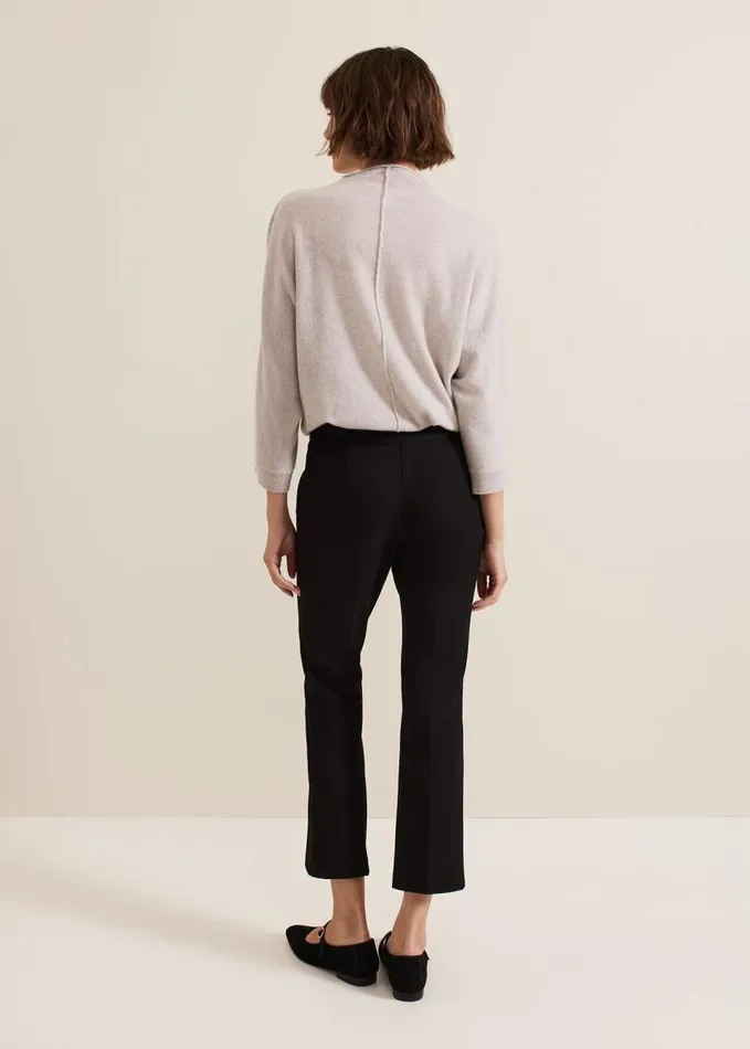 Phase Eight Carly Crop Twill Trouser Black Women Trousers