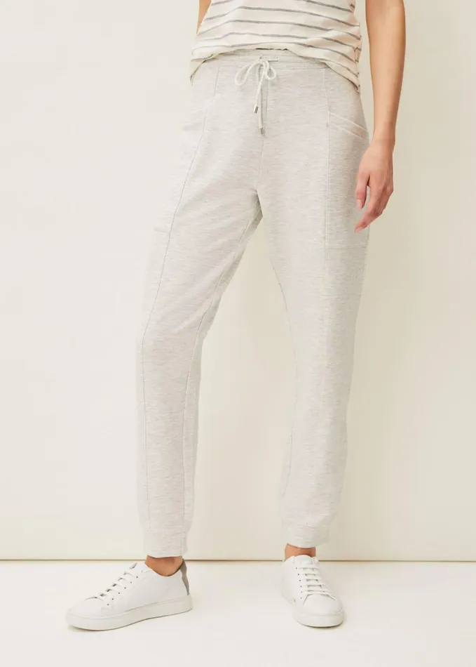 Phase Eight Carter Tapered Jersey Joggers Grey Women Trousers