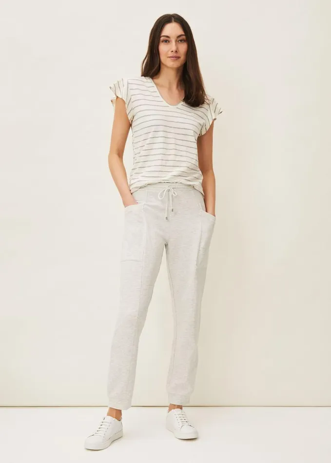 Phase Eight Carter Tapered Jersey Joggers Grey Women Trousers