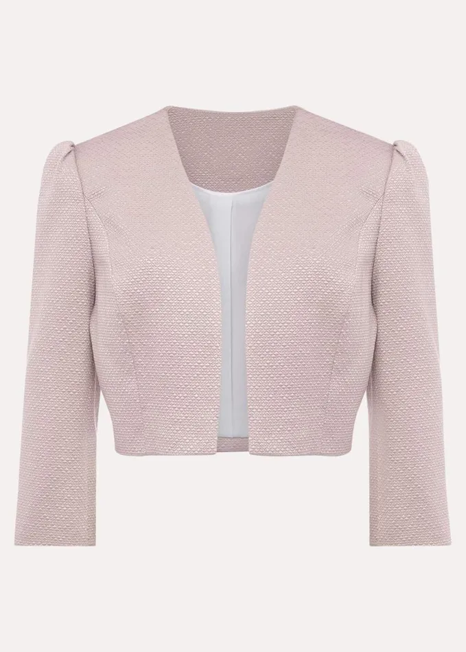 Phase Eight Cecelia Puff Sleeve Jacket Latte Women Jackets
