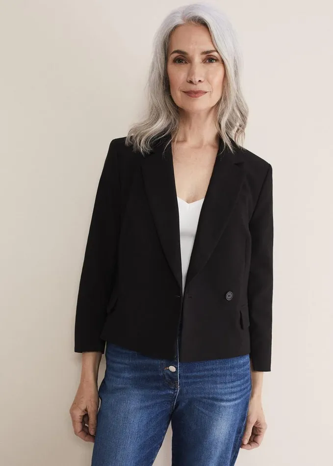 Phase Eight Christine Black Blazer Black Women Jackets