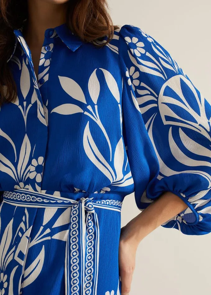 Phase Eight Coralie Print Shirt Midaxi Dress Multicoloured Women Dresses