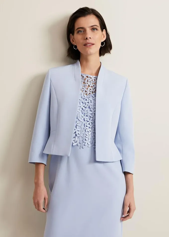 Phase Eight Daisy Jacket Pale Blue Women Jackets