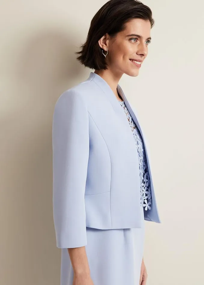 Phase Eight Daisy Jacket Pale Blue Women Jackets