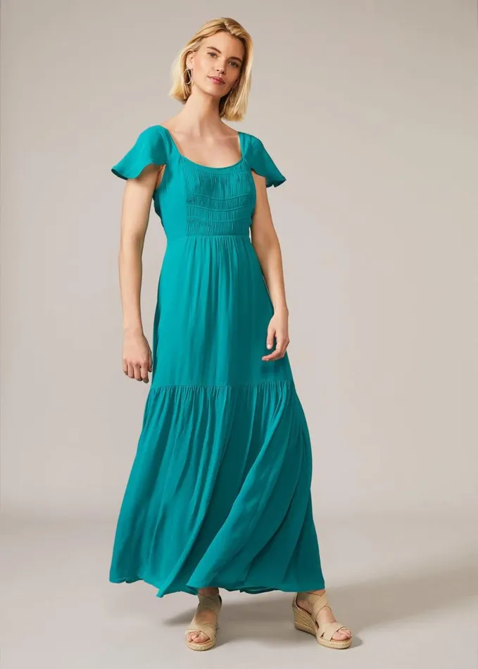 Phase Eight Dauphine Maxi Dress Blue Women Knitwear