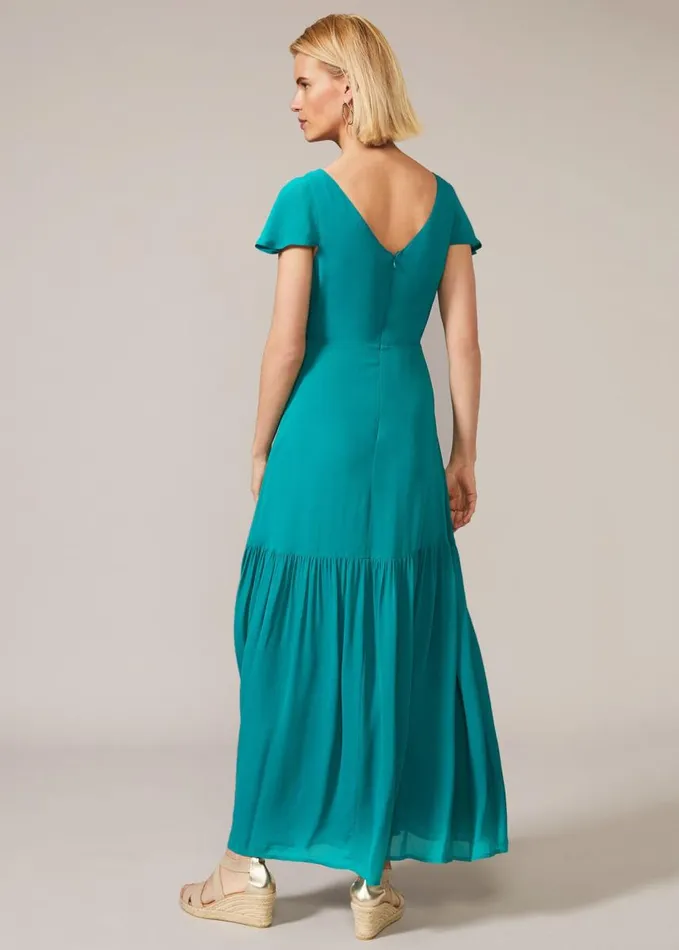 Phase Eight Dauphine Maxi Dress Blue Women Knitwear