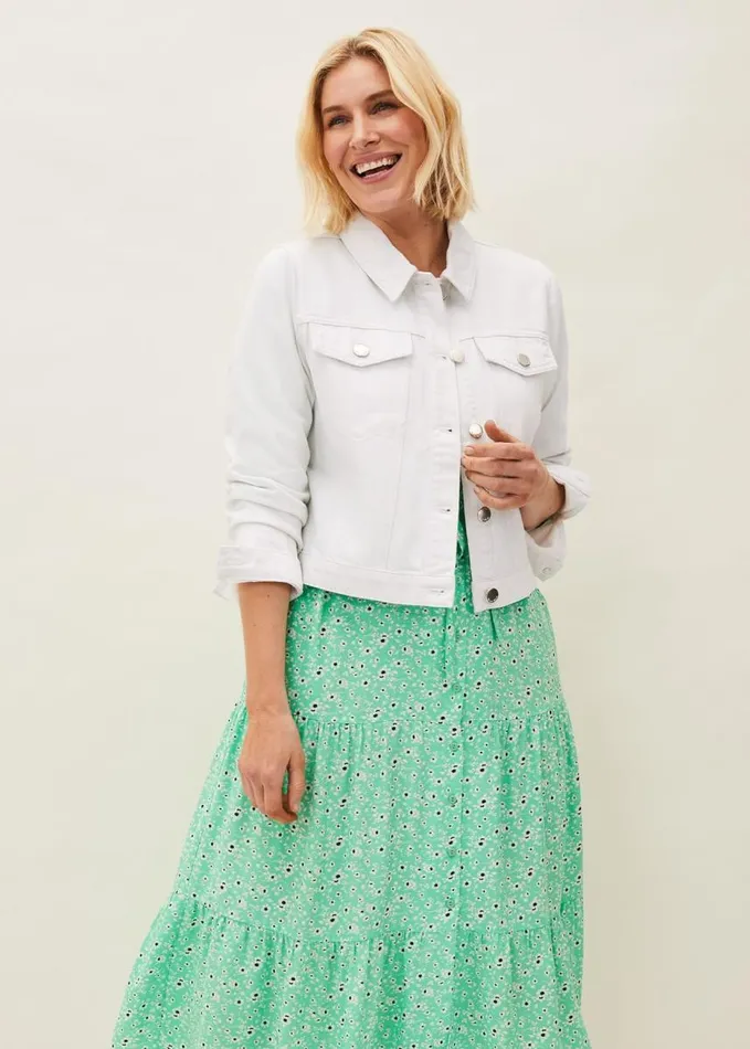 Phase Eight Diana Floral Midi Dress Green Women Dresses