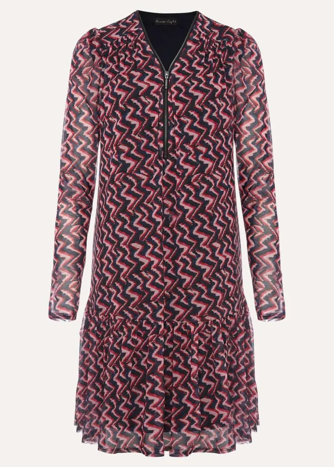 Phase Eight Dorathy Zig Zag Mesh Dress Multicoloured Women Dresses