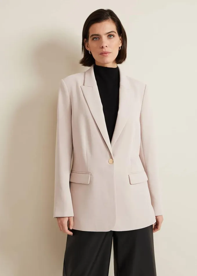 Phase Eight Elandra Neutral Tux Blazer Neutral Women Jackets