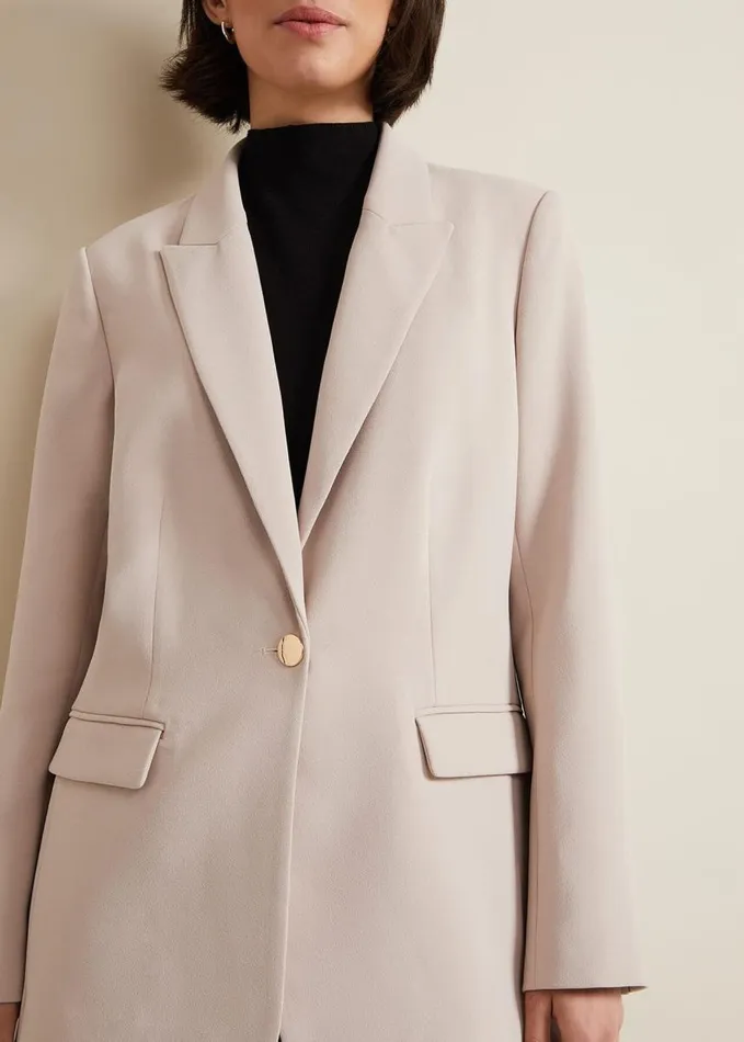 Phase Eight Elandra Neutral Tux Blazer Neutral Women Jackets