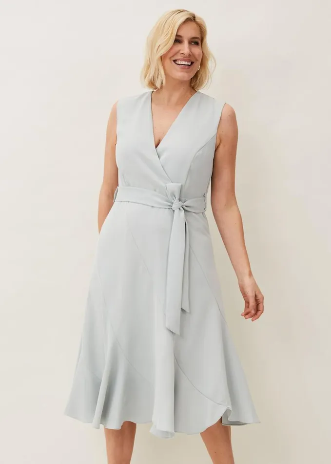 Phase Eight Elena Sleeveless Dress Peppermint Women Dresses