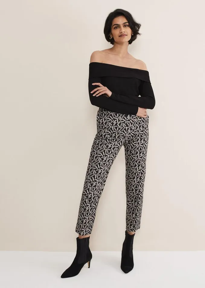Phase Eight Emili Bardot Top Black Women Tops and TShirts