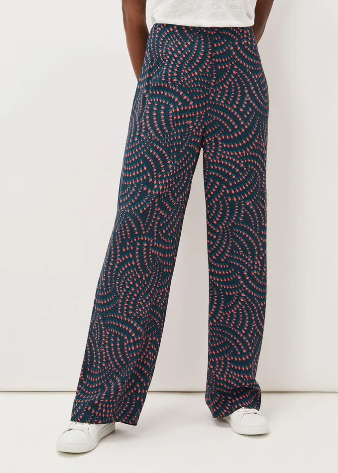 Phase Eight Grace Geo Printed Trouser Navymulti Women Trousers