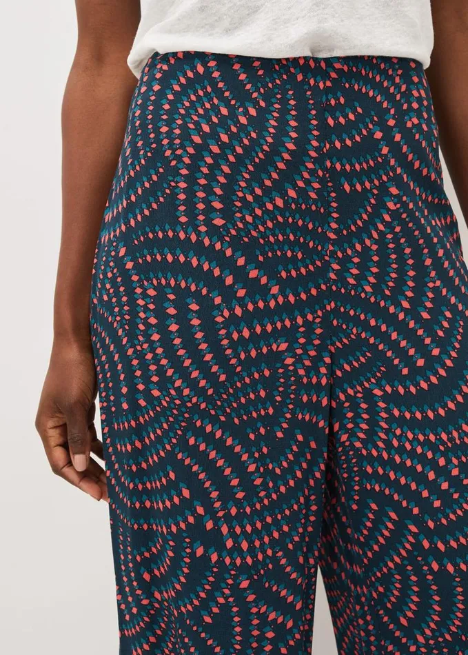 Phase Eight Grace Geo Printed Trouser Navymulti Women Trousers