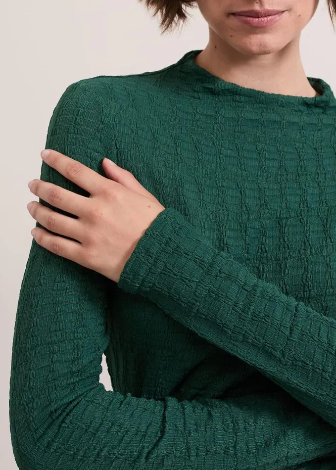 Phase Eight Haylee Sleeveless Texture Top Green Women Tops and TShirts
