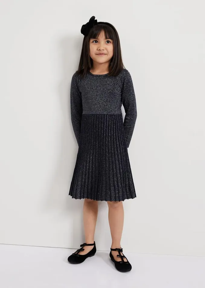 Phase Eight Jessamin Shimmer Fit And Flare Dress Navy Women Childrenswear