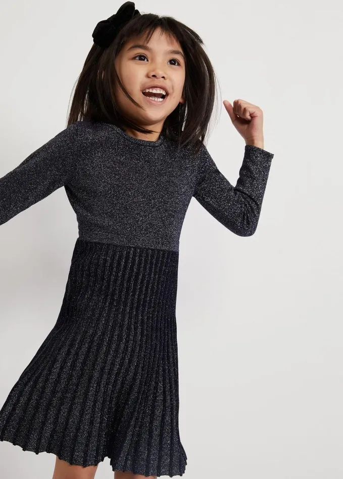 Phase Eight Jessamin Shimmer Fit And Flare Dress Navy Women Childrenswear
