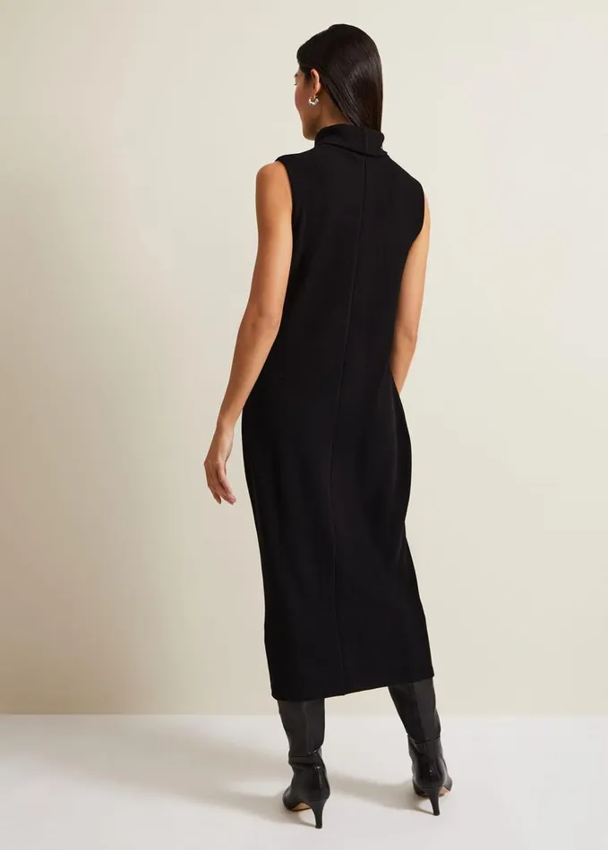 Phase Eight Jessica Black Jersey Bodycon Midi Dress Black Women Dresses