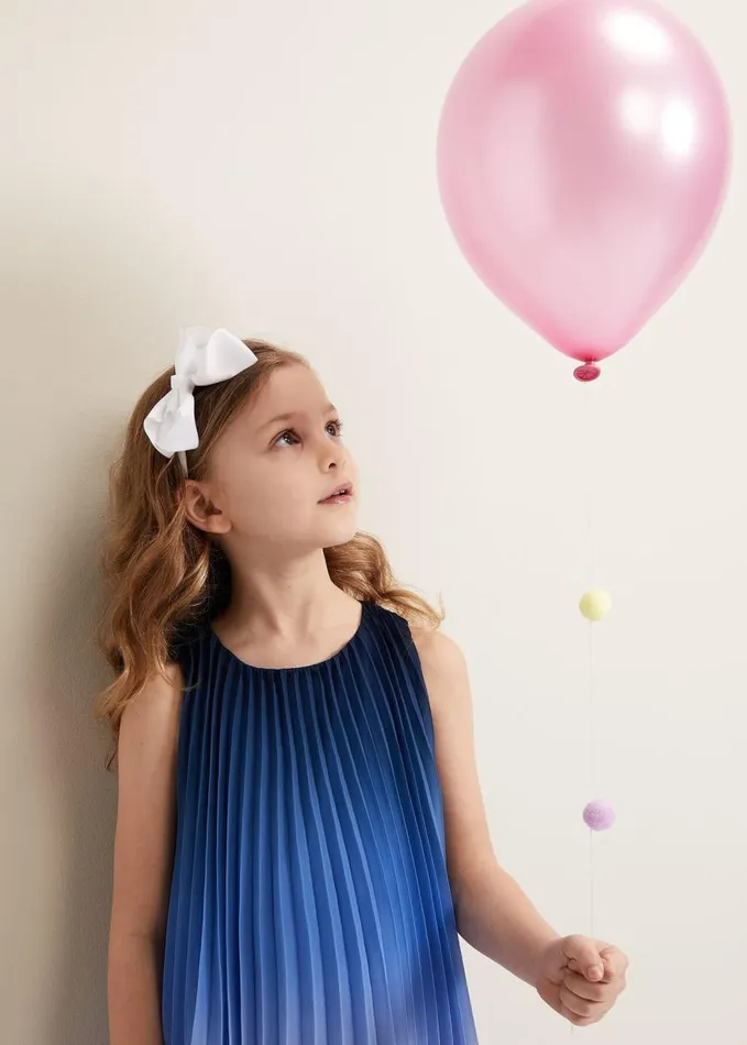 Phase Eight Jessie Ombre Pleat Dress Blue Women Dresses