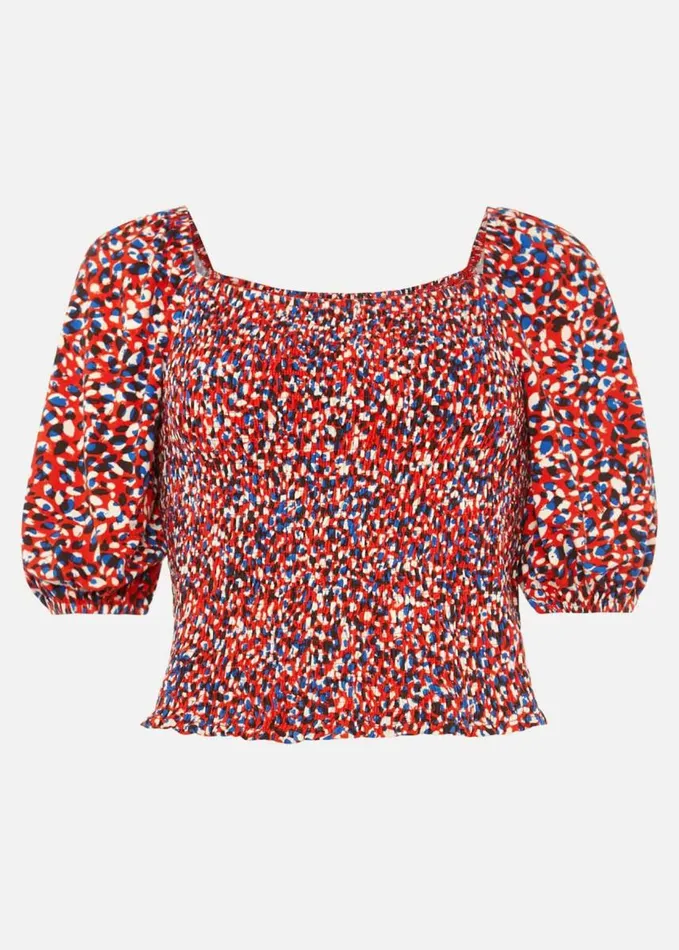 Phase Eight Kamila Ditsy Print CoOrd Top Multicoloured Women Tops and TShirts