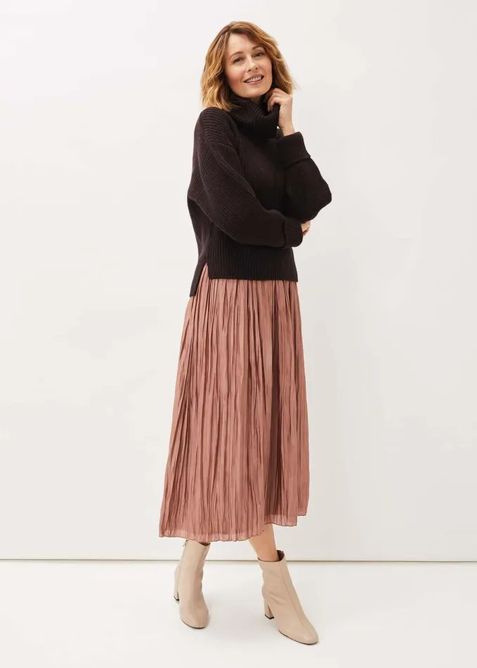 Phase Eight Karine Chunky Knit Jumper Espresso Women Knitwear