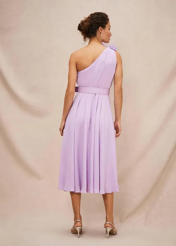 Phase Eight Kiki One Shoulder Midi Dress Crocus Women Dresses