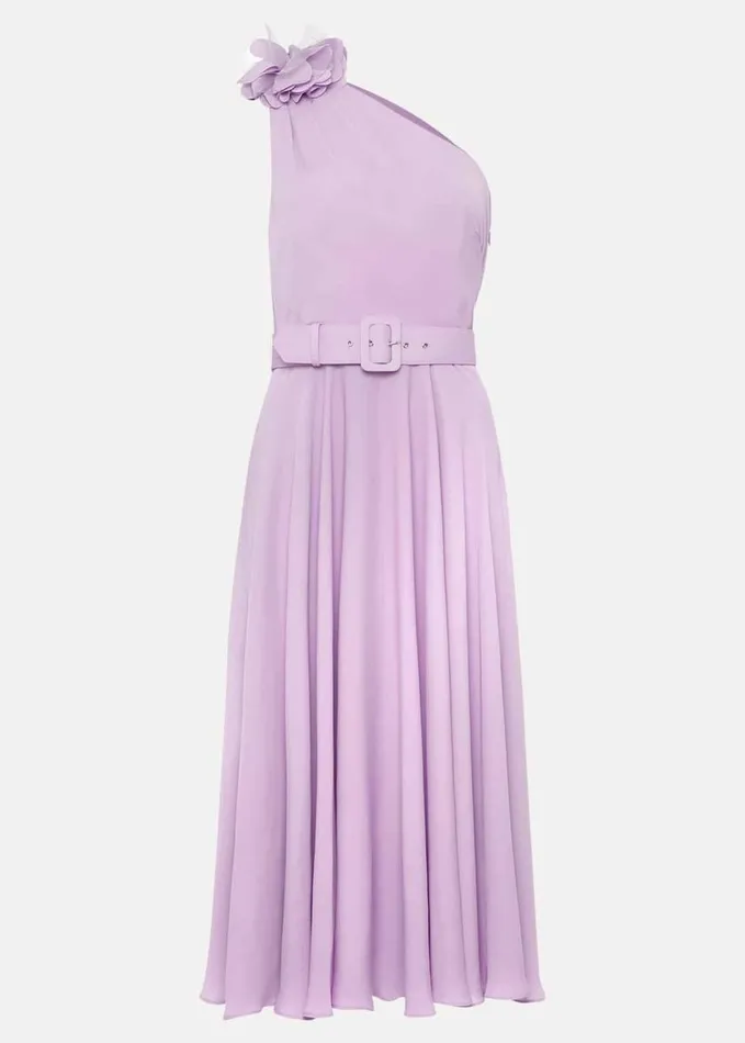 Phase Eight Kiki One Shoulder Midi Dress Crocus Women Dresses