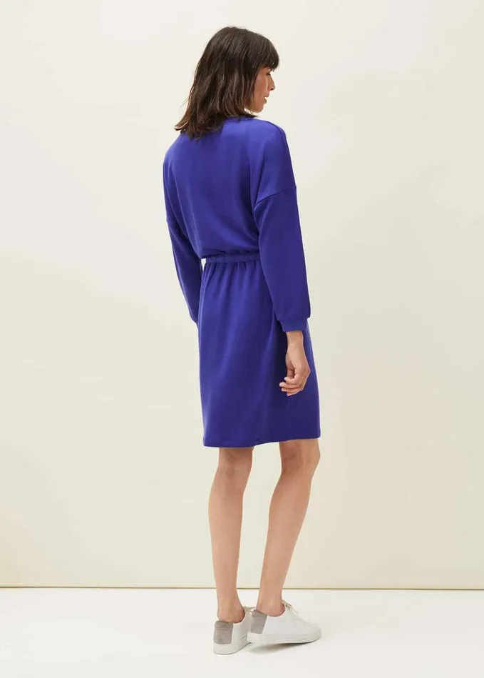 Phase Eight Konnie Sweater Dress Cobalt Women Dresses