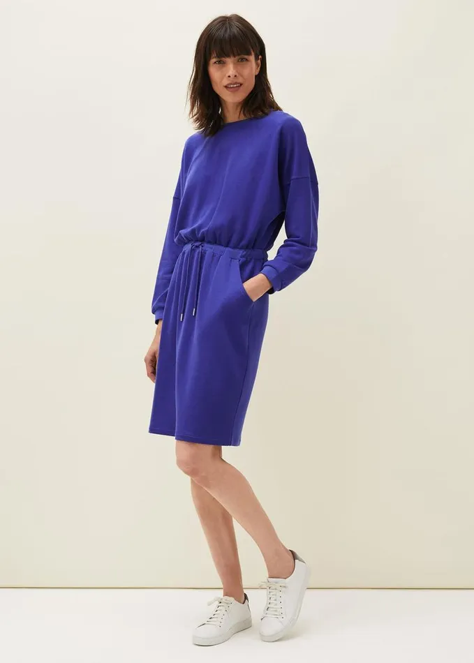 Phase Eight Konnie Sweater Dress Cobalt Women Dresses