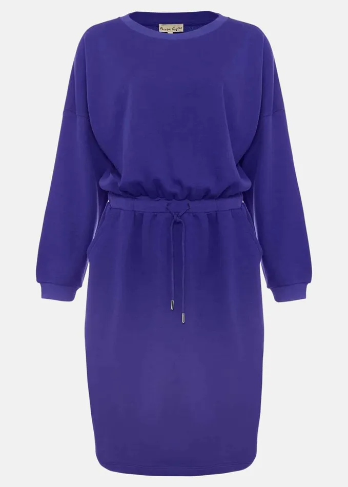 Phase Eight Konnie Sweater Dress Cobalt Women Dresses