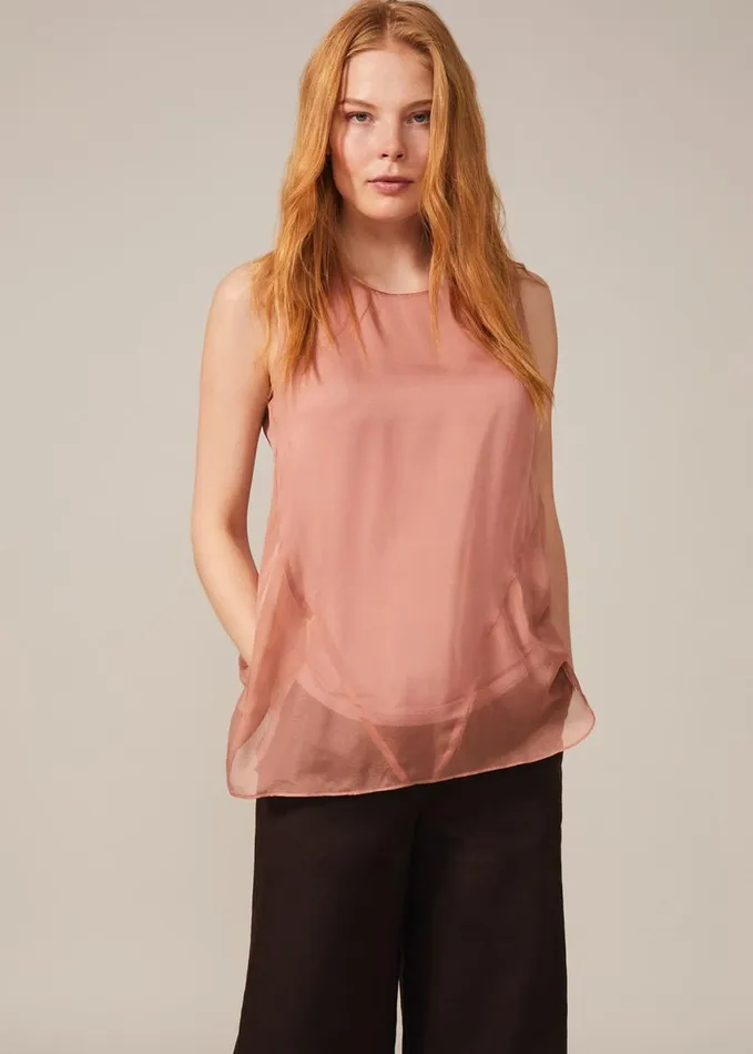 Phase Eight Leowa Silk Blouse Blush Women Shirts and Blouses