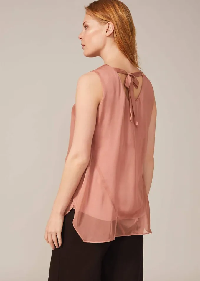 Phase Eight Leowa Silk Blouse Blush Women Shirts and Blouses