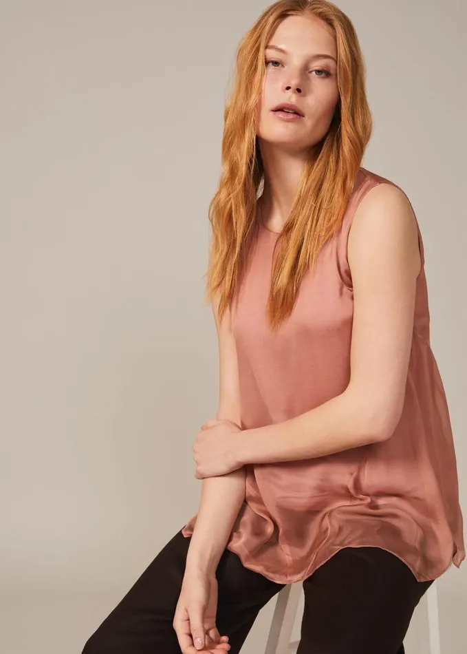 Phase Eight Leowa Silk Blouse Blush Women Shirts and Blouses