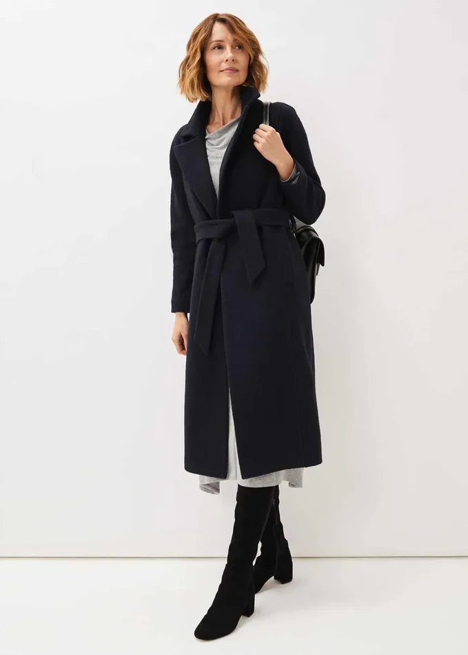 Phase Eight Lexy Midi Jersey Dress Grey Marl Women Dresses