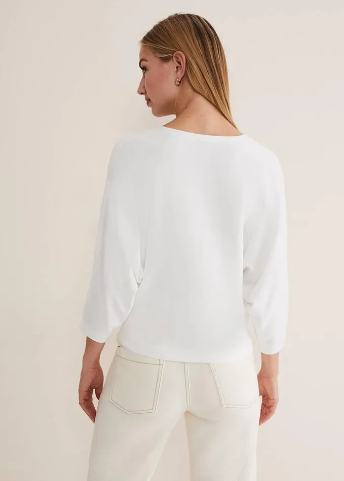 Phase Eight Lilliah Fine Knit Embellished Jumper Ivory Women Knitwear