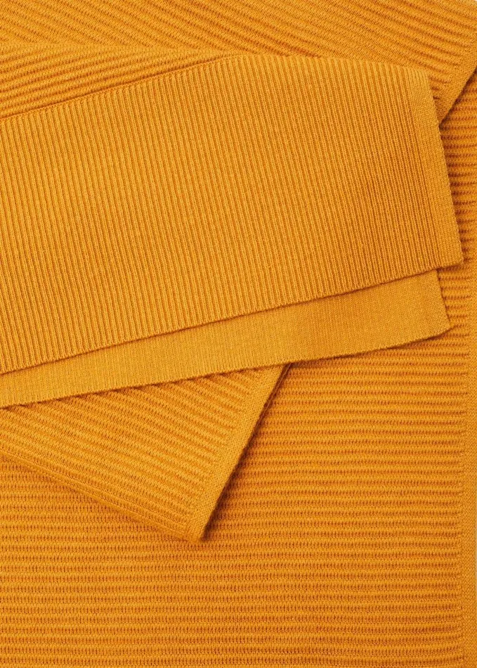 Phase Eight Lorell Ribbed Texture Scarf Mustard Women Scarves