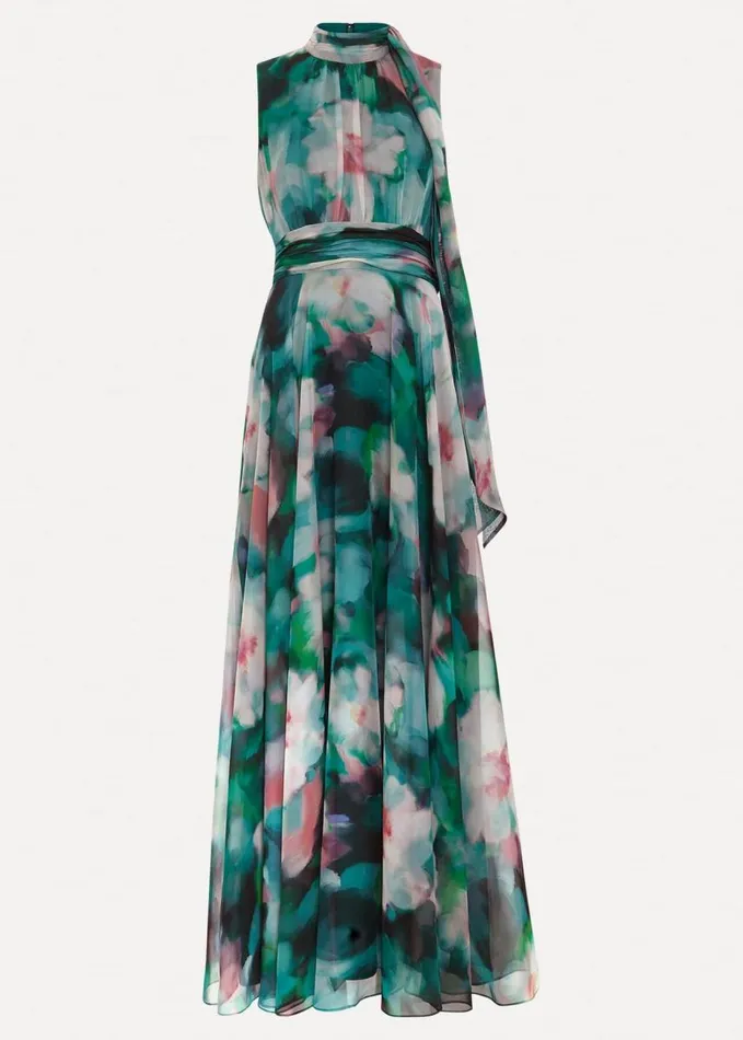 Phase Eight Lucinda Chiffon Print Maxi Dress Multicoloured Women Dresses