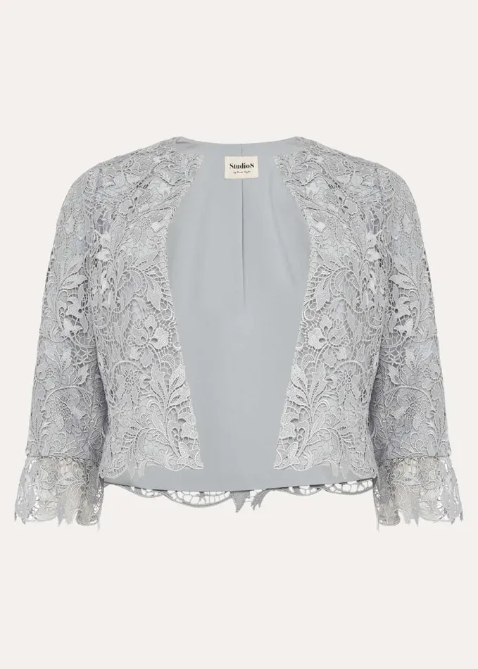 Phase Eight Luisa Lace Occasion Jacket Mineral Women Jackets
