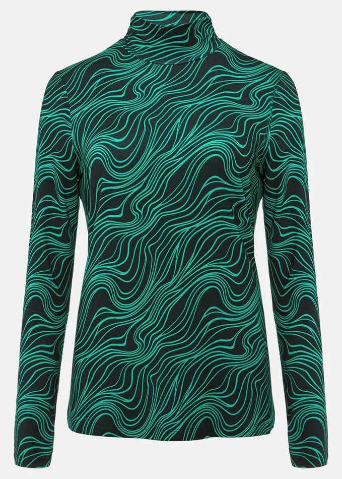 Phase Eight Macey High Neck Top Green Multi Women Tops and TShirts
