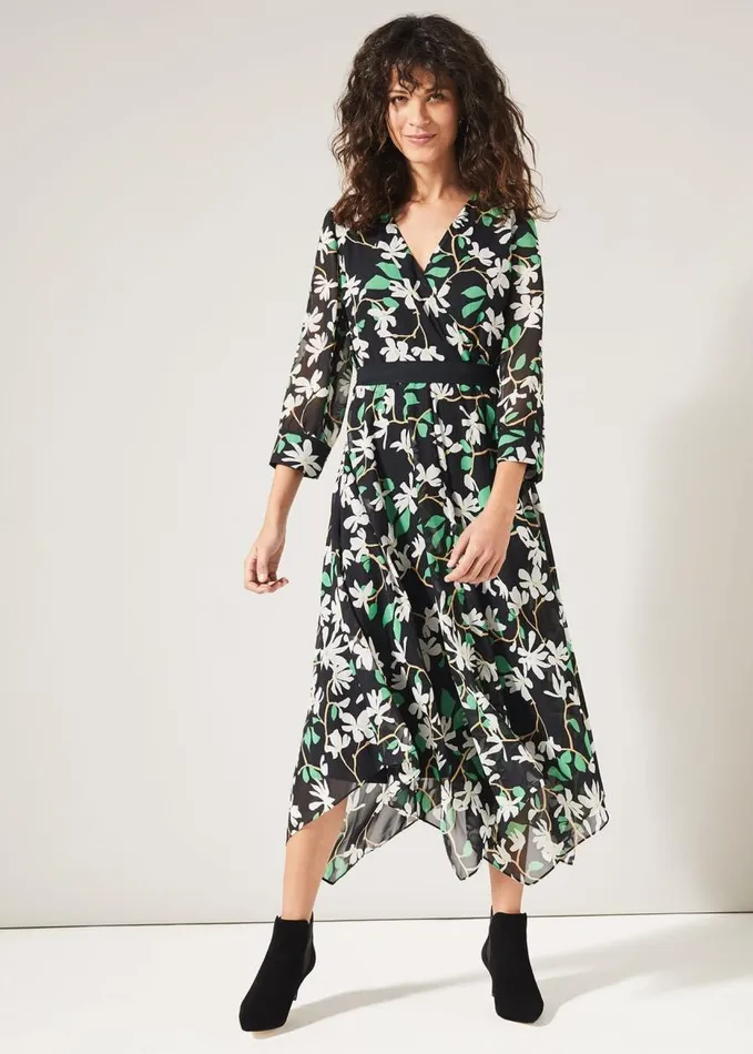 Phase Eight Magnolia Dress Navygreen Women Dresses