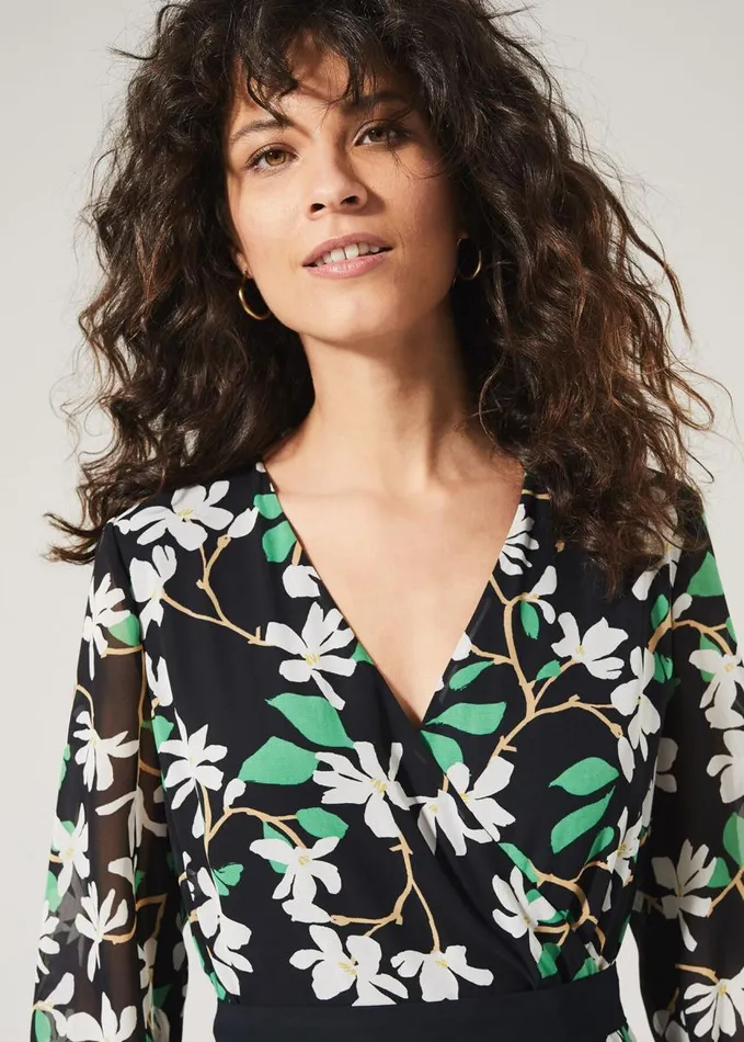 Phase Eight Magnolia Dress Navygreen Women Dresses