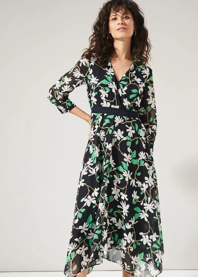 Phase Eight Magnolia Dress Navygreen Women Dresses