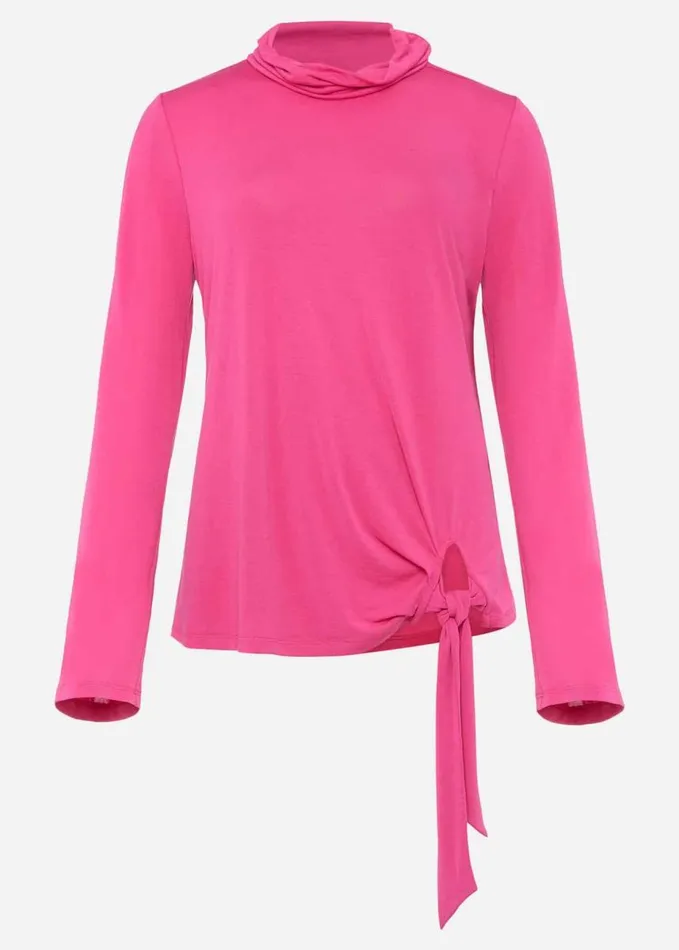 Phase Eight Maisie Cupro Tie Hem Top Hot Pink Women Tops and TShirts