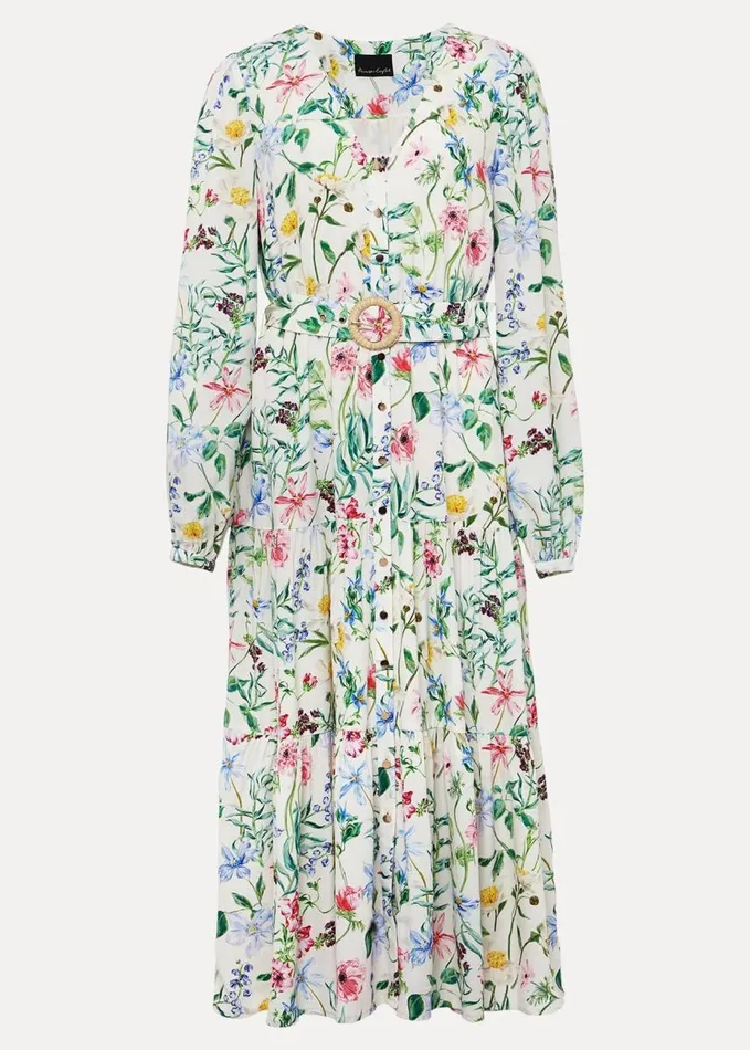 Phase Eight Maya Floral Midaxi Dress Ivorymulti Women Dresses