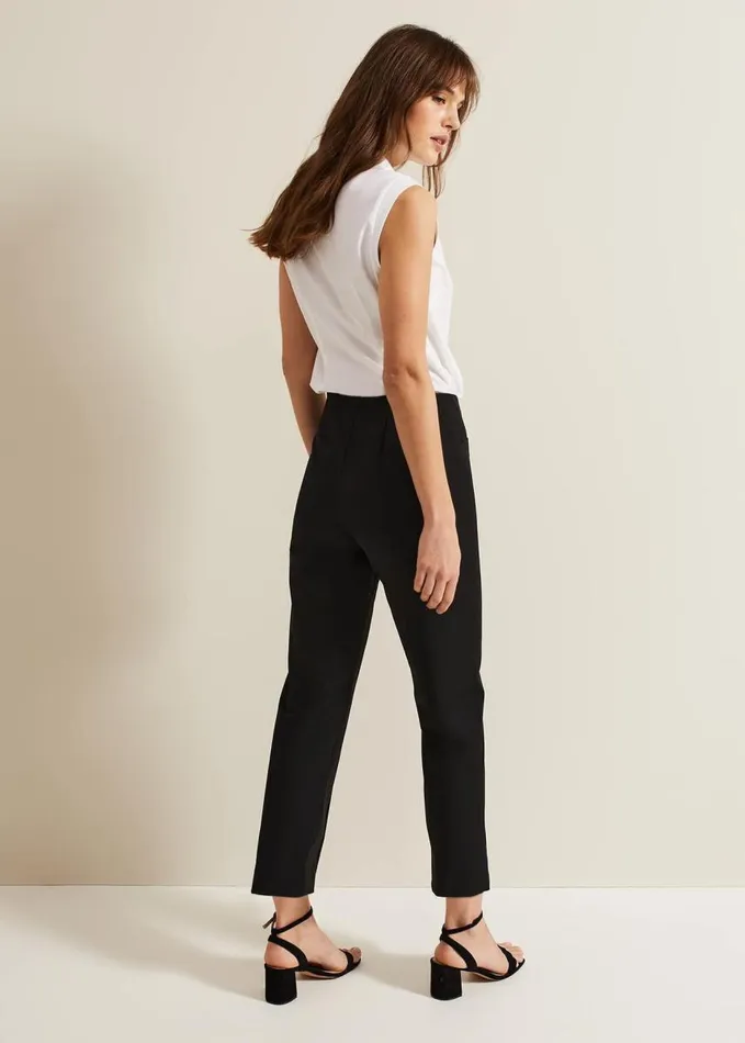 Phase Eight Miah Capri Trousers Black Women Trousers