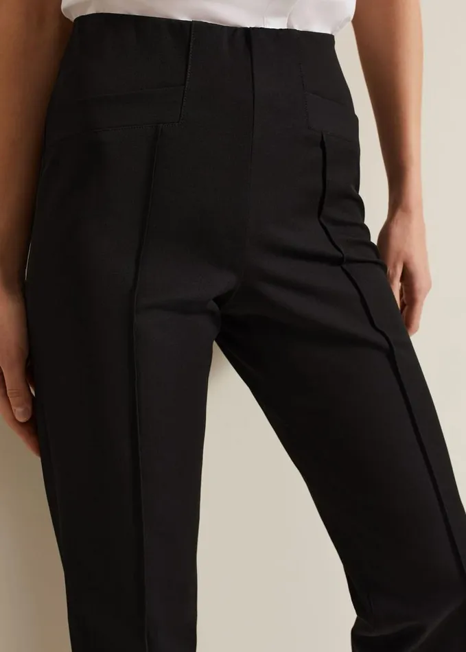 Phase Eight Miah Capri Trousers Black Women Trousers