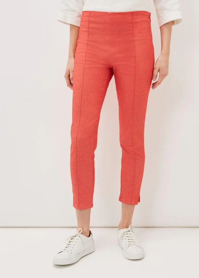 Phase Eight Miah Cropped Jegging Coral Women Trousers