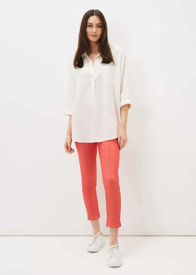 Phase Eight Miah Cropped Jegging Coral Women Trousers
