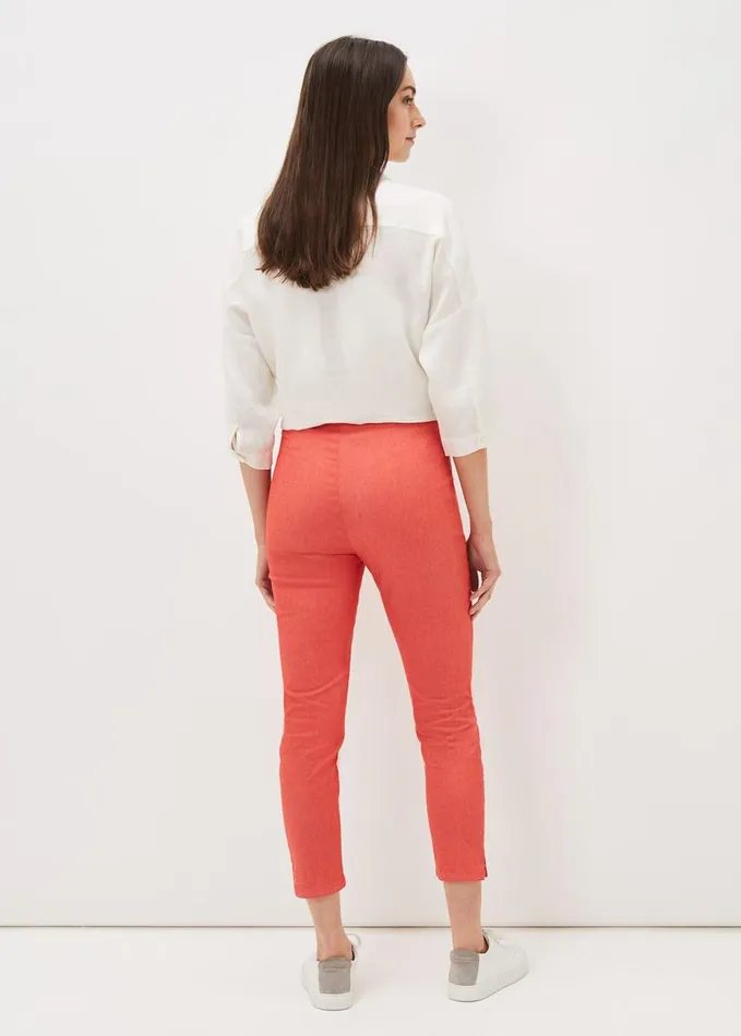 Phase Eight Miah Cropped Jegging Coral Women Trousers