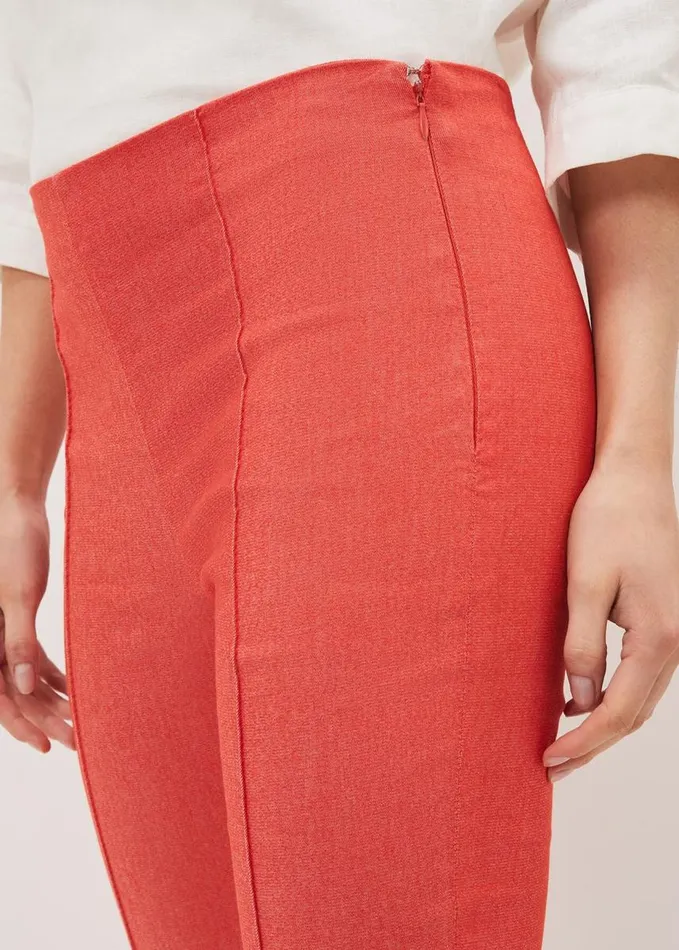 Phase Eight Miah Cropped Jegging Coral Women Trousers